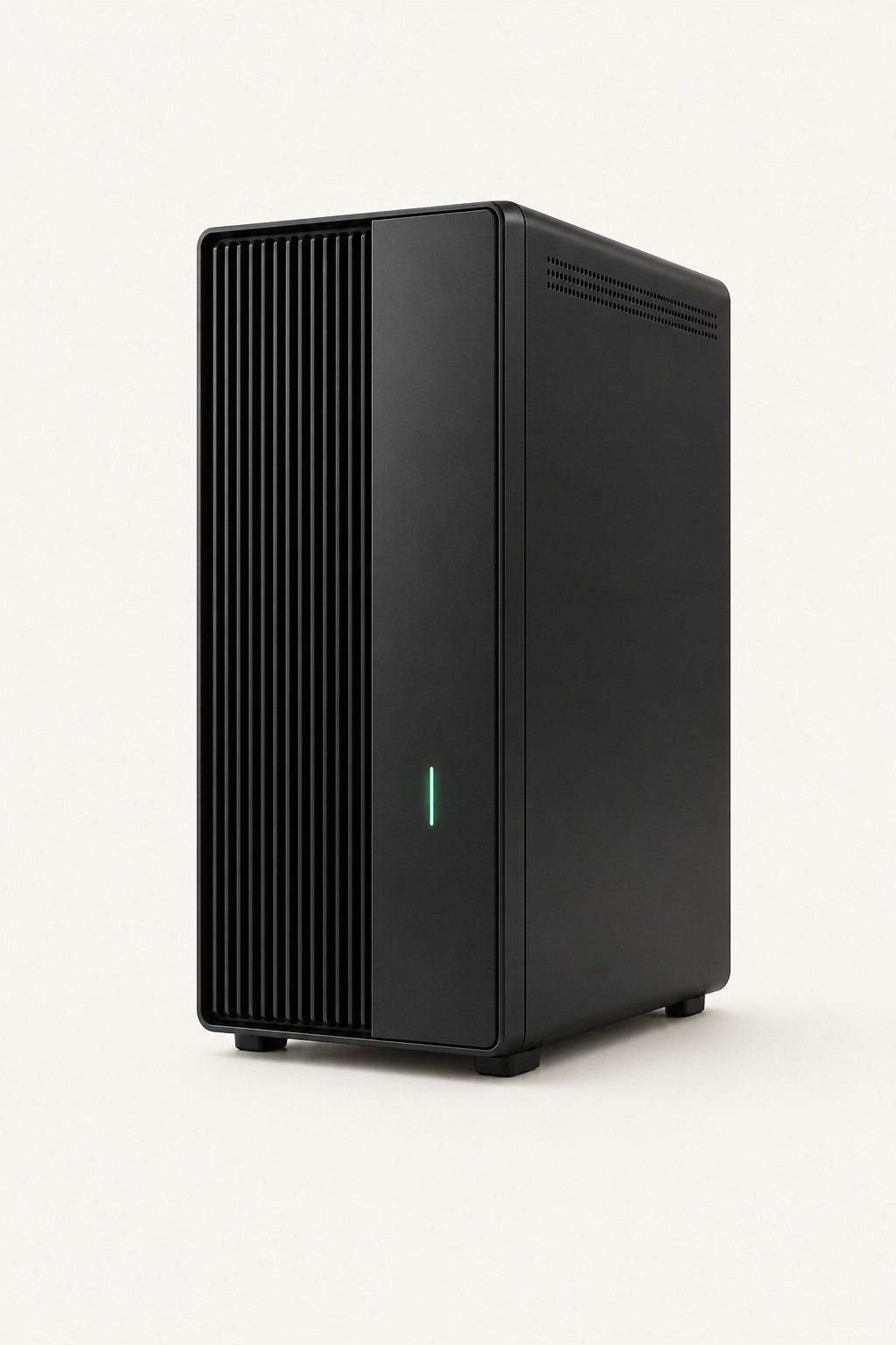 Concept rendering of an unbranded compact local AI server tower